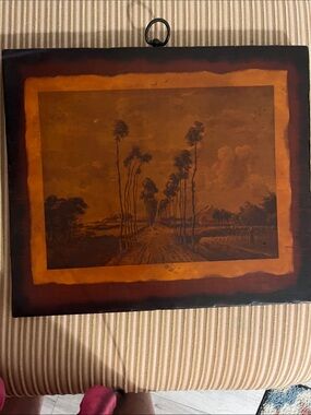 Vintage Sepia Wall Art of famous 1689 painting of The Avenue at Middelharnis